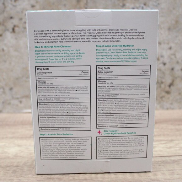 Proactiv Clean 3 Step Acne Treatment Routine- Sulfur Acne Treatment Cleanser - Picture 3 of 6